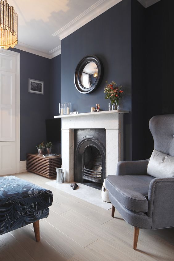 10 Grey & Navy Living Rooms To Inspire Your Next ...
